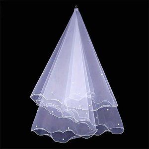 B99-NEW White 1 Tier Rolled Edge Beaded Mesh-no comb